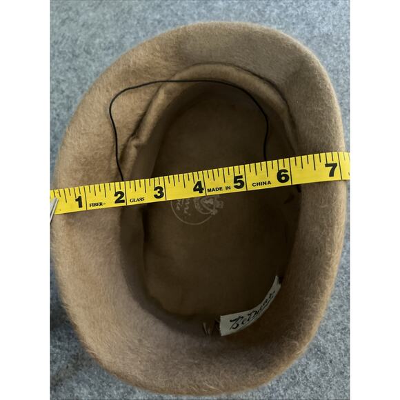 Betmar Vintage Brown Velour Felt Hat Pillbox Beret Bow‎ Made in Italy - Picture 9 of 11